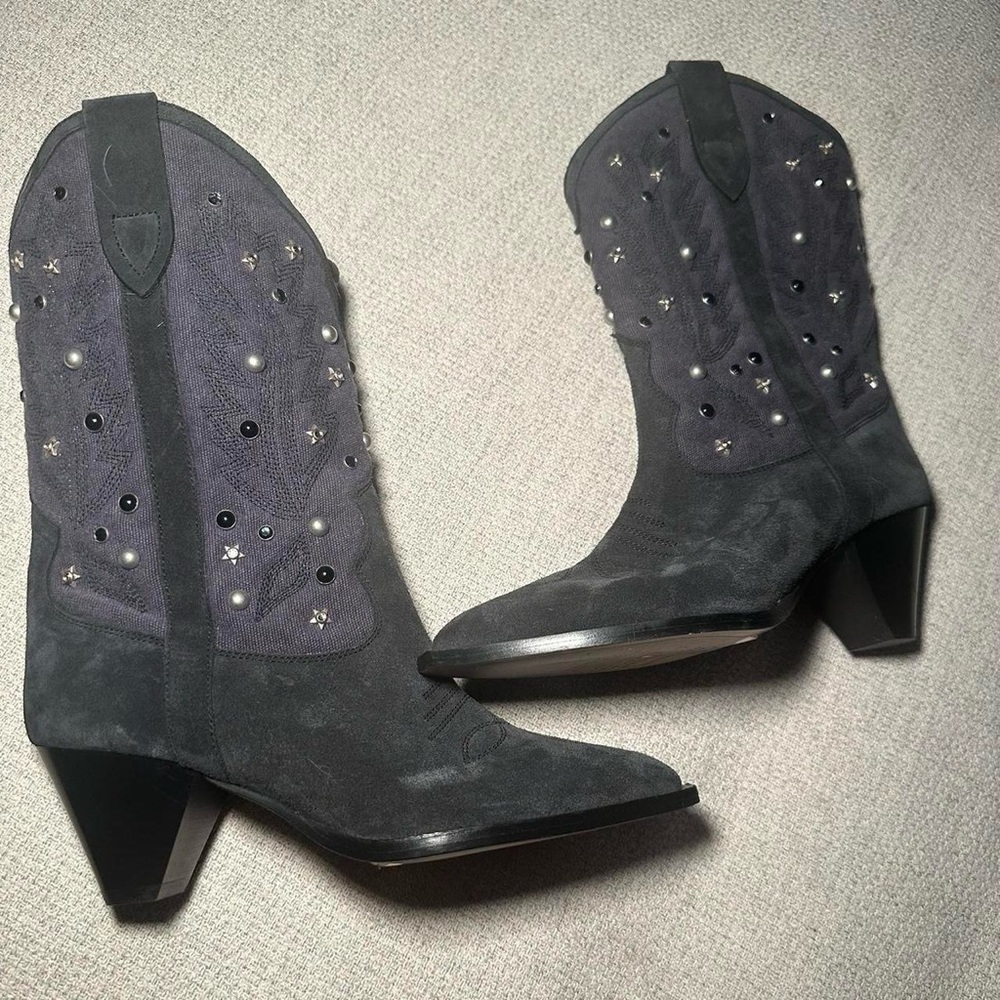 isabel marant studded cowboy boots 
size 37